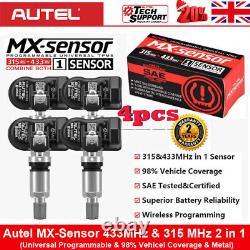 Autel MX-Sensor TPMS Car Tyre Pressure Sensor Programmable 315+433Mhz Universal
