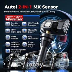 Autel MX-Sensor TPMS Universal Programmable Tire Pressure Sensors 315MHz433MHz Autel MX-Sensor TPMS Universal Programmable Tire Pressure Sensors 315MHz433MHz