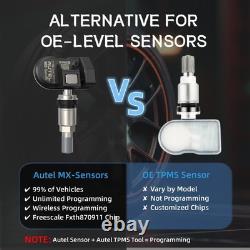 Autel MX-Sensor TPMS Universal Programmable Tire Pressure Sensors 315MHz433MHz