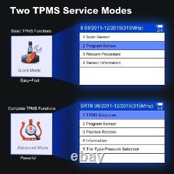 Autel TS508 Diagnostic Scanner +8PCS 2in1 315&433Mhz TPMS MX-Sensor Programmable