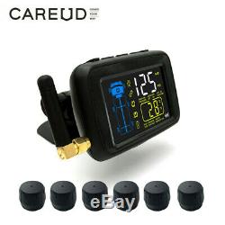 CAREUD Car TPMS Tire Pressure Monitor System + 6 External Sensor For Truck Van