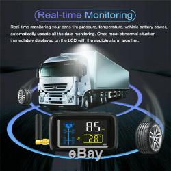 CAREUD Car TPMS Tire Pressure Monitor System + 6 External Sensor For Truck Van