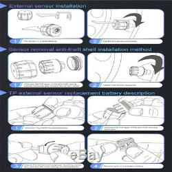 CAREUD Car TPMS Tire Pressure Monitor System + 6 External Sensor For Truck Van