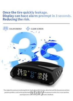 CAREUD T802C-NF Solar TPMS Car Tire Pressure Monitoring System+4 Internal Sensor