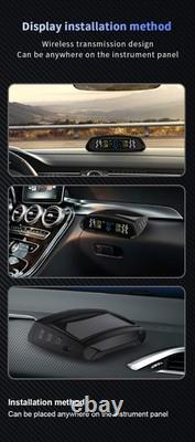 CAREUD T802C-NF Solar TPMS Car Tire Pressure Monitoring System+4 Internal Sensor