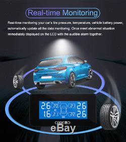 CAREUD T812TL Car TPMS Tire Pressure Monitoring System USB + 4 External Sensors