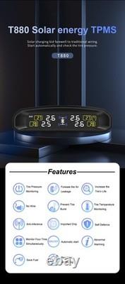 CAREUD T880-NF+ Solar TPMS Car Tire Pressure Monitoring System+4 Internal Sensor