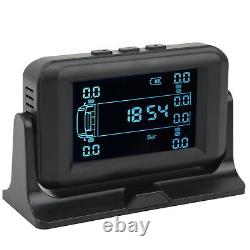 Car Auto 12 Wheel Tire Pressure Monitor 4 Alarm Modes DC 5V IP67 USB Solar