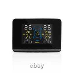 Car Auto Dual USB Wireless TPMS Tire Tyre Pressure Monitoring System+4 Sensors