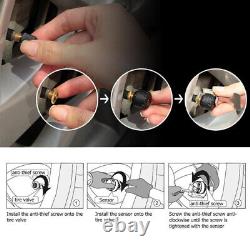 Car Auto Dual USB Wireless TPMS Tire Tyre Pressure Monitoring System+4 Sensors