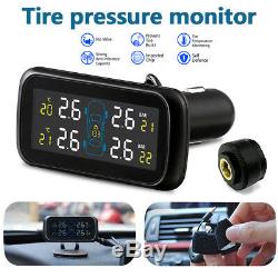 Car Wireless TPMS Tire Tyre Pressure Monitoring System + 4 External Sensors