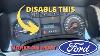 Diy How To Disable Tire Pressure Sensor Fault Message On Most Fords