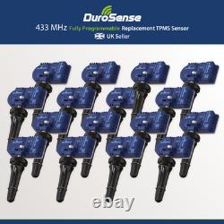 DuroSense Compact TPMS Tyre Pressure BLANK Programmable Sensor 16 Pack Rubber
