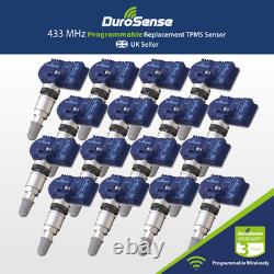 DuroSense Compact TPMS Tyre Pressure BLANK Programmable Sensor 16 Pack Silver