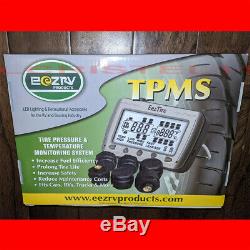 EEZTire Real Time Tire Pressure Monitoring System 4 Anti-Theft Sensors TPMS4