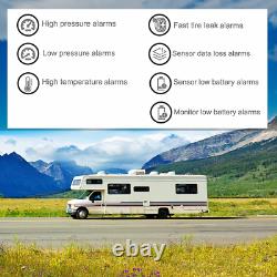 Easesuper Tire Pressure Monitoring System for RV Trailer, Solar TPMS with 6 & A