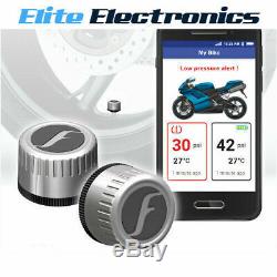 FOBO BIKE 2 SILVER BLUETOOTH 5 DIY TYRE PRESSURE MONITOR SYSTEM TPMS iOS ANDROID