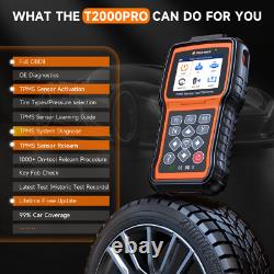 Foxwell T2000 PRO Tire Pressure Monitor Sensor Activate Diagnostic TPMS Program