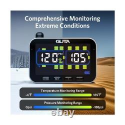 GUTA Trailer Tire Pressure Monitoring System, RV Tire Pressure Monitor with 8