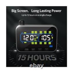 GUTA Trailer Tire Pressure Monitoring System, RV Tire Pressure Monitor with 8