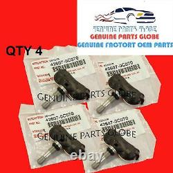 Genuine Toyota 20° Sienna Sequoia Tundra Tire Pressure Monitor Sensor Set Of 4