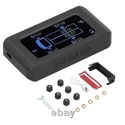 Hot Tire Pressure Monitor Solar USB Charging 0-8.5bar 122PSI Truck TPMS With 6