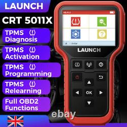 LAUNCH CRT5011X TPMS Tire Pressure Sensor Programming Activate OBD2 Reset Tool