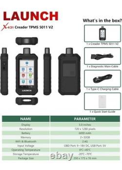 LAUNCH X431 Creader TPMS 5011 V2 Tire Pressure Monitoring Sensor Service Scanner