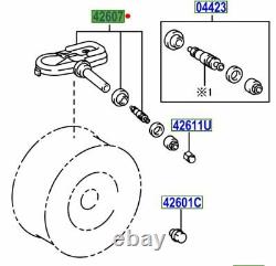 Lexus Toyota Tpms Tyre Pressure Monitor Sensor 42607-02031