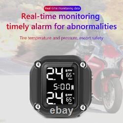 M5 Motorcycle Wireless Tire Pressure Monitoring Alarm with External Sensors