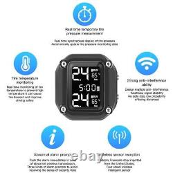 M5 Motorcycle Wireless Tire Pressure Monitoring Alarm with External Sensors