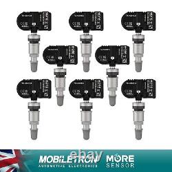 MOREsensor Compact TPMS Tyre Pressure BLANK Programmable Sensor 8 Pack Silver