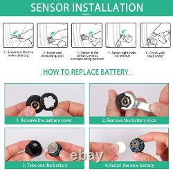 MZXDYCOS TPMS Tire Pressure Monitoring System Solar Power Charging with 6 TMPS