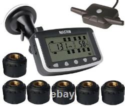 Masten Tyre Pressure Monitoring System LCD Weather Proof External Spare Sensors