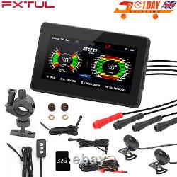 Motorcycle Gauge Tire Pressure Monitor Inclinometer Alarm Camcorders Tachometer