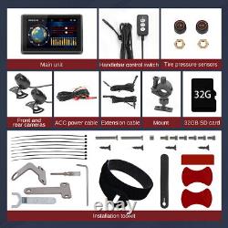 Motorcycle Gauge Tire Pressure Monitor Inclinometer Alarm Camcorders Tachometer