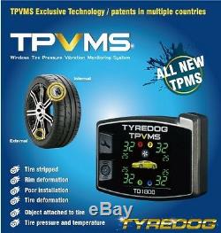 NEW TPVMS TD1800 Tyredog EXTERNAL Tyre Pressure Monitor System SEMA Global Award