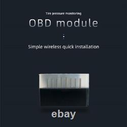 OBD2 Solar Wireless Car TPMS HUD Tire Pressure Monitor with 4 External Sensors