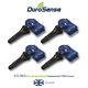 Pack Of 4 Durosense Tpms Rubber Valve Sensor Pre-coded For Chrysler Ds033rchr-4