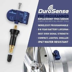 Pack of 4 DuroSense TPMS Rubber Valve Sensor PRE-CODED for Mercedes DS165RMER-4