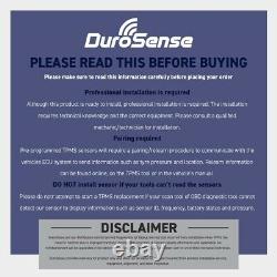 Pack of 4 DuroSense TPMS Rubber Valve Sensor PRE-CODED for Peugeot DS055RPEU-4