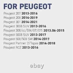 Pack of 4 DuroSense TPMS Rubber Valve Sensor PRE-CODED for Peugeot DS067RPEU-4