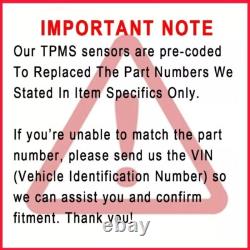 Pre-Coded Tpms Tyre Pressure Sensor For Ford Fiesta Focus Mondeo Kuga B, C -Max