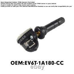 Pre-Coded Tpms Tyre Pressure Sensor For Ford Fiesta Focus Mondeo Kuga B, C -Max