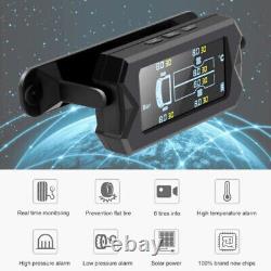 Pressure Monitoring System Wireless Solar TPMS LCD Car Tire with6 External Sensor