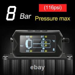 Pressure Monitoring System Wireless Solar TPMS LCD Car Tire with6 External Sensor