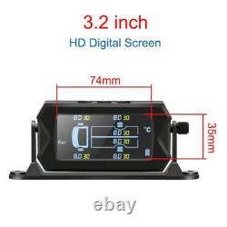 Pressure Monitoring System Wireless Solar TPMS LCD Car Tire with6 External Sensor