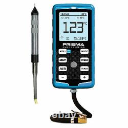 Prisma Electronics Digital Tyre Pressure Gauge and Pyrometer, K Type Tyre Probe