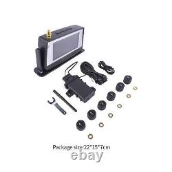 RV Tire Pressure Monitor System Solar TPMS for Trailers Motorhome