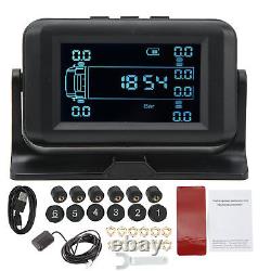 RV Tire Pressure Monitoring System 12 Wheel Tire Pressure Monitor 4 Alarm Modes